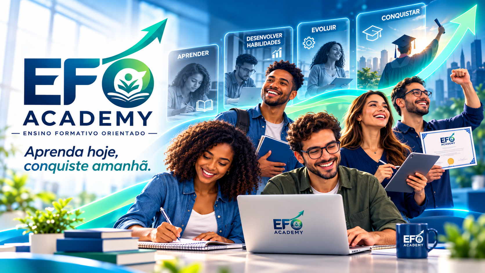 EFO Academy: aprender, desenvolver habilidades, evoluir e conquistar com a educação